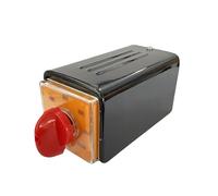 7 Position Rotary Cam Switch Multi-step 6 Poles 20A Metal Shell T-16EXF64D-6BF Selector Changeover Red Handle Control Circuit 1Pcs(Switch with shell)
