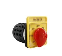 7 Positions 16A 250V Silver Contact Voltmeter Voltage Transfer Manual Cam Rotary Changeover Switch Three Poles