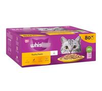 7+ Poultry Feasts in Jelly Mega Pack 80 x 85g - Senior Cat Food With B Vitamins & Iron to Help Keep Them Agile and Full of Vitality as They Grow Older - Containing Vitamin C, E and Taurine
