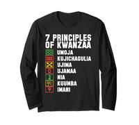 7 Principles of Kwanzaa African Heritage Celebration Holiday Long Sleeve T-Shirt