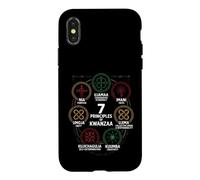 7 Principles of Kwanzaa Nguzo Saba Adinkra Symbols Case for iPhone X/XS
