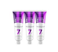 7-Pro Intensive Teeth Whitening Toothpaste 120 g - Intense Whitening Toothpaste with 6 Probiotics for White Teeth Fresh Breath & Healthy Gums for Sensitive Teeth and Caries Protection (3 Pieces)