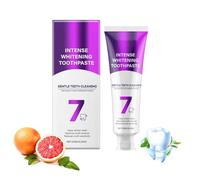 7-Pro Intensive Teeth Whitening Toothpaste, Contains Vitamin C, Intense Whitening Toothpaste, 6 Probiotics for Teeth Whitening, Fresh Breath, Healthy Gums, for Sensitive Teeth (*1)