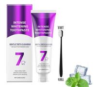 7-Pro Intensive Teeth Whitening Toothpaste,Purple Intensive Teeth Whitening,Stain Removal Fresh Breath Gum Care for Sensitive Teeth (1 Pcs)