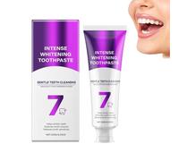 7-Pro Intensive Whitening Toothpaste, 7 Probiotics & Purple Gel Formula with Exploding Beads for Deep Whitening, Deep Cleaning Fresh Breath, Enamelled Protection & Stain Removal(1)