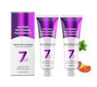 7-Pro Intensive Whitening Toothpaste,Upgraded Purple Formula with 7 Probiotics, Deep Repair & Long-Lasting,Fresh Breath,White Teeth Stain Removal Gum Care,Gentle for Sensitive Teeth (2 pcs)