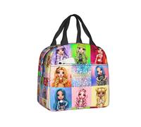 (7) Rainbow High Ruby Lunch Box Women Animated Cooler Thermal Food Insulated Lunch Bag Kids School Children Resuable Picnic Tote Bag