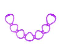 7 Ring Adjustable Stretch and Resistance Exercise Band,Soft SEBS Material Workout Band,Back/Foot/Leg/Hand Stretcher,Arm Exerciser Band,for Home or Fitness Center Workout(Purple)