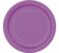 7" Round Dessert Plates | Pretty Purple Color Theme | 20ct
