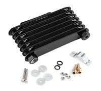 7 Row Universal Engine Oil Cooler Cooling Radiator, Motorcycle Oil Cooler Accessory, High Performance Aluminum Alloy Oil Radiator with Mounting Kit for 125-250CC Dirt Bike ATV