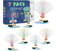 7 Set Bulk STEM Science Experiments for Kids - Fiber Optic, Science Kit STEM Toys Age 6 8 10, Craft Kits for Kids Activities, Building Toys Gift for 6 7 8 9 10 Year Old Boys Girls