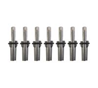 7 Set Stone Splitting Wedges and Feathers, 9/16 Inch (14mm) Hand Tools for Splitting Hard Rock, Granite, Concrete, High Carbon Steel Quarry Shims with 105mm Length