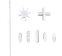 7 Shapes Magnetic Stirrer Stir Bars Mixer PTFE Stiring Rod with Retriever (8 Pack)