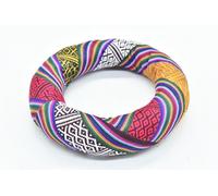 7" Silk Brocade Ring Cushion Pillow for Tibetan and Crystal Singing Bowl~Best for 7"-11" Bowl size (Rainbow)