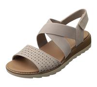 Debenhams Arch Fit Oasis Arch Fit Perf Vamp Cross Strap Sandal Taupe taupe