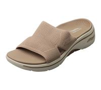 (7) Skechers Go Walk Arch Fit 2.0 Womens Slide Sandals in Tan