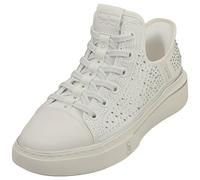 Skechers Women's Snoop One Rhine-Stoned Sneaker, White Rhinestone Canvas, 7 UK