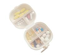 7 Slot Pill Case - Compact Weekly Organiser Box, Travel Medicines Container, Lightweight Pill Storage with Marked Compartments, Daily Supplement Holder for Fish Oil
