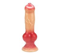 7'' Small Dildos for Beginner Butt Plug Without Balls Soft Realistic Penis with Strong Suction Cup Anal Plug Suitable for Women/Men/Couples