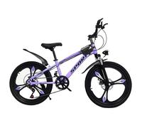 7 Speed 22 Inch Kids Bike, Purple Girls Mountain Bike, 22" Road Bike, Sport Bicycle, Girls Cycle, Suspension, 7 Gears, Magnesium Wheels, Dual Disc Break, Headlight, Tool Kit, 6 to 12 Year Old