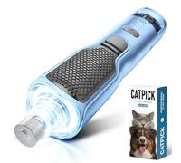 7-Speed Dog & Cat Nail Grinder with Light - Ring LED Safe to Avoid Overcut, Quiet Low Vibration & Powerful Fast, Cordless Rechargeable Toenail Trimmer for Small & Large Puppy Paws