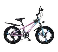 7 Speed Kids Bike, Pink Girls Mountain Bike, 20” 22" Road Bike, Sport Bicycle, Girls Cycle, Suspension, 7 Gears, Magnesium Wheels, Dual Disc Break, Headlight, Tool Kit, 6 to 12 Year Old (20 Inch)