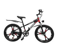 7 Speed Kids Bike, Unisex Mountain Bike, 20” 22" Road Bike, Sport Bicycle, Cycle, Suspension, 7 Gears, Magnesium Wheels, Dual Disc Break, Headlight, Tool Kit, 6 to 12 Year Old New! (22 Inch)