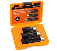 7 Spline Lug Nut Key Set,3 Piece 7 Point Spline Lug Nut Socket 5/8",11/16",3/4" for M14x1.5,M14x1.75,M14x2 lug nuts,for Easy Installation and Removal of Lug Nuts on Aftermarket Wheels