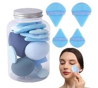 (7 Sponges+7 Beauty Eggs) 14pcs Makeup Sponges Set, Multi-color Makeup Sponge Set, Soft Beauty Sponge Blender, Foundation Blending Beauty-Blender, Fla-wless For Liquid Creams And Powders - Blue