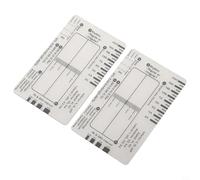 7 Step Ruler ECG Measurement Tool, Transparent Plastic Caliper for Heart Rhythm Interpretation and Step-by-Step Tracking(2pc-A)