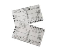 7 Step Ruler Interpretation Measurement Tool Transparent Plastic Step Ruler Suitable for Storage 7 Scale Assessment Tool Left or Right (2pc-A)