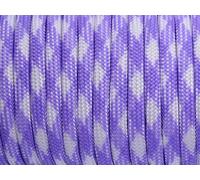 7 Strand Core 550lb Paracord Parachute Cord Lanyard Mil Spec Type III-100ft (Light Purple+White(95#))