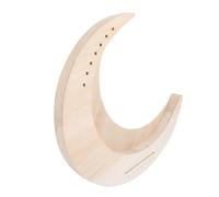 7 String DIY Lyre Musical Instruments for Adults 7-String Harp Strings Instrument Portable Harp Crescent Moon Wooden Handle Metal String Instrument