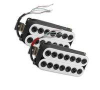 7 String Electric Guitar Humbucker Big Hex Adjustable Dual Coil Pickup Coil Splitting Pickup N8.5K/B14K Output guitar pickup parts (Color : BlackNeck and Bridge)