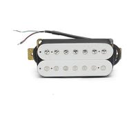 7 String Electric Guitar Humbucker Dual Coil Spliting Pickup N8.5K/B14K Guitar Parts White (Color : Without frame, Size : Neck)
