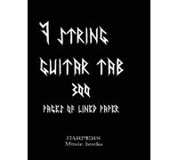 7 string guitar tab: 300 pages of lined paper: Blank Tab:300 pages for 7 string guitar instrument (Harper's Music Books)