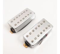 7 String Humbucker Pickup Set for Electric Guitar, Professional High Output Guitar Pickups with Chrome Metal Covers,4-Conductor Wiring,Neck and Bridge Pickup Set,Fits Most 7 String Electric Guitars