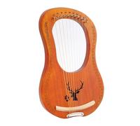 7-string Lyre Harp, 10-string Easy-to-learn Lap Harp Set, Portable Compact Classical Musical Instrument Lyre Instrument (Color : 10 Tone Elk Log Color)
