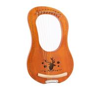 7-string Lyre Harp, 10-string Easy-to-learn Lap Harp Set, Portable Compact Classical Musical Instrument Lyre Instrument (Color : 10 Tone Reindeer Log Color)