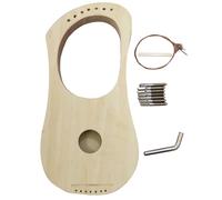 7 String Lyre Harp Kit Bass Wood Harp With String/Tuning Wrench/String Post Greek Minority Instruments String Instrument For Beginners Kids