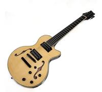 7-String Semi-Hollow Electric Guitar with Flame Maple Top, Vintage Sunburst Gloss, Maple Neck, Locking Tuners, Tune-O-Matic Bridge, F-Hole Design, 22 Frets Guitar