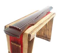 7 Stringed Paulownia Wood Fuxi Type Raw Lacquer Beginner Handicraft Practice Traditional Musical Instruments Beginner guqin(Brown,Set a)