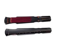 7 Stringed Paulownia Wood Fuxi Type Raw Lacquer Beginner Handicraft Practice Traditional Musical Instruments Beginner guqin(Black,Set a)