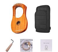 7 strings Harp for music lovers, beginners, kids and adults, Plucked Stringed Instrument with Reliable bag, tuning wrench and spare strings (Color : WH-05)
