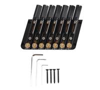 7 Strings Headless Guitar Bridge Alloy Steel and Brass Electric Guitar Bridge Replacement (GA1127)