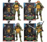 7" Teenage Mutant Ninja Turtles 1990 Movie TMNT Figures - X4 FULL SET