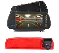 7" TFT LCD Car Mirror Screen with Parking Assist Screen + HD Brake Light Rear View Camera for Renault Dacia Dokker Logan MCV Express Box 62180802 89037432 8200690117 8200690118
