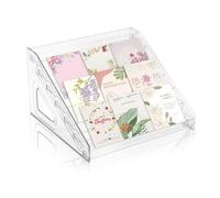 7 Tier Acrylic Greeting Card Display Stand ,Greeting Card Rack Holder ,Clear Postercard Brochure Holder,Magazine Sticker Organizer Rack, Multi-Purpose Shop Display Stands ,5x7 4x6 Cards Menus Photo