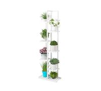 7-Tier Bamboo Plant Stand for Indoor/Outdoor - Multi-Level Flower Rack Sturdy Eco-Friendly Space-Saving Display for Potted Plants and Succulents
