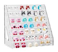 7 Tier Clear Acrylic Display Stand, Perfume Stand Figure Organizer, Doll Fragrance Stand Riser for Perfumes Nail Polish Pop Figures Cupcakes Desserts Cologne, Cosmetics Funko Figures Toys Food Storage